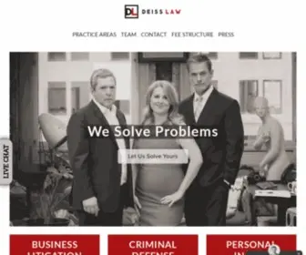Deisslaw.com(Business Litigation Attorneys) Screenshot