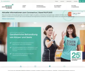 Deister-Weser-Kliniken.de(MEDICLIN Deister Weser Kliniken: Ganzheitliche Behandlung ǀ MEDICLIN Deister Weser Kliniken) Screenshot