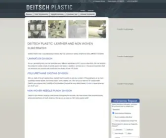 Deitschplastic.com(Leather and Non Woven Substrates) Screenshot