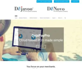 Dejavoosystems.com(Payment Software Solutions) Screenshot