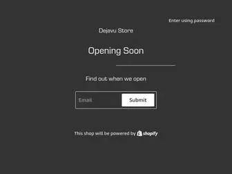 Dejavu-Store.com(Dejavu Store) Screenshot