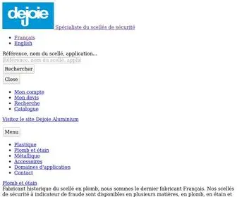 Dejoie-Scelle.com(Fonderie scellés à Nantes) Screenshot