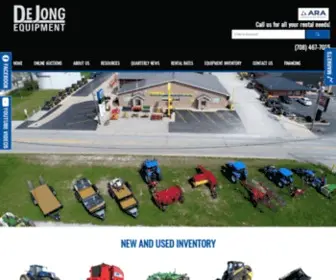 Dejongequipment.com(De Jong Equipment Co) Screenshot