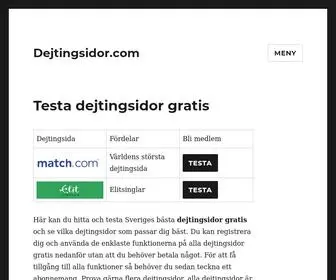 DejTingsidor.com(Testa dejtingsidor gratis) Screenshot