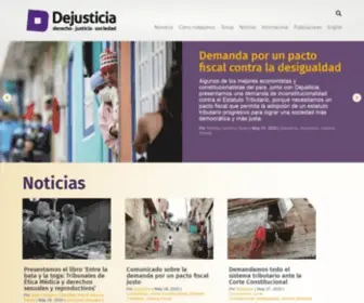 Dejusticia.org(Centro de Estudios de Derecho) Screenshot