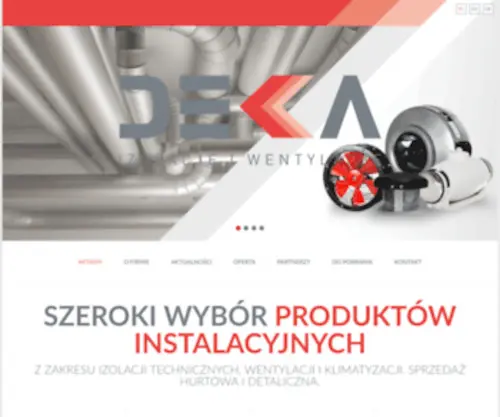 Deka.com.pl(DEKA Izolacje i Wentylacje) Screenshot
