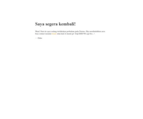 Deka.web.id(Sedang Dalam Perbaikan) Screenshot