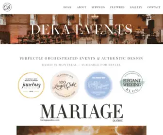 Dekaevents.com(Deka Events) Screenshot