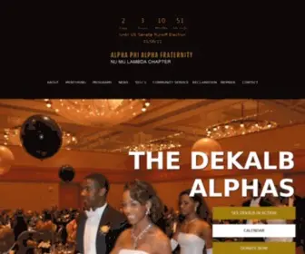 Dekalbalphas.org(NU MU LAMBDA CHAPTER) Screenshot