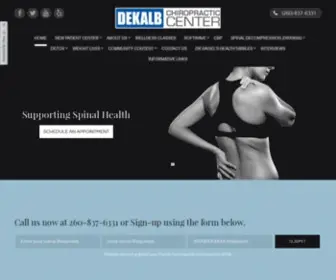 Dekalbcc.com(DeKalb Chiropractic Center) Screenshot