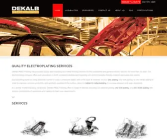 Dekalbmetal.com(DeKalb Metal Finishing) Screenshot