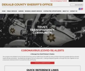 Dekalbsheriff.org(Dekalb County Sheriff) Screenshot