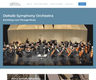 Dekalbsymphony.org(Enriching Lives Through Music) Screenshot