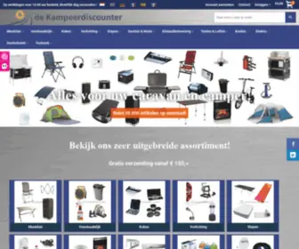 Dekampeerdiscounter.nl(De Kampeerdiscounter) Screenshot
