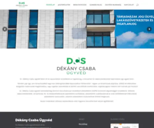 Dekanycsaba.com(Ügyvéd) Screenshot