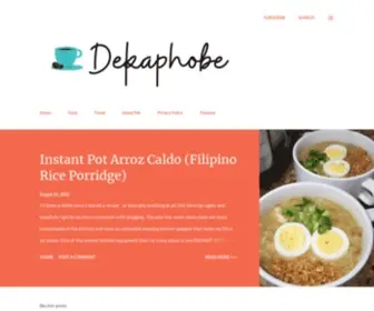 Dekaphobe.com(And Lifestyle Blog) Screenshot