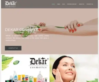 Dekarcosmetics.com(Dekar Cosmetics) Screenshot