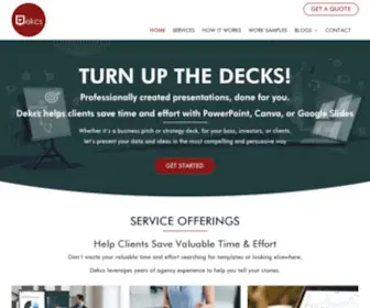 Dekcs.com(PowerPoint Builder) Screenshot