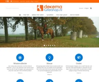 Dekemaruitershop.nl(Dekema Ruitersport) Screenshot