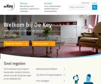 Dekey.nl(Woonstichting De Key) Screenshot