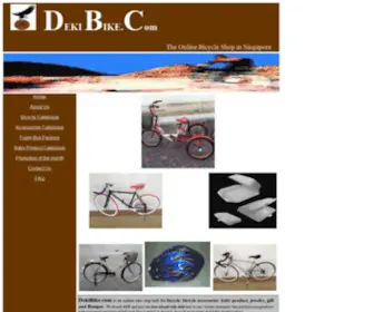 Dekibike.com(Online Bicycle Shop in Singapore) Screenshot