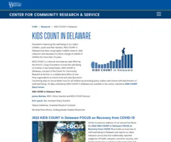 Dekidscount.org(Kids Count in Delaware) Screenshot