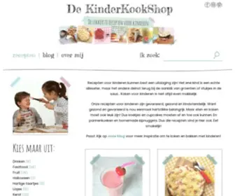 Dekinderkookshop.nl(Recepten voor kinderen) Screenshot