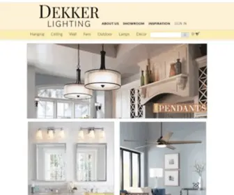 Dekkerlighting.com(Dekker Lighting) Screenshot