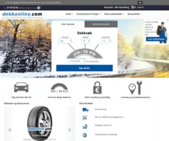 Dekkonline.com(Billige dekk) Screenshot