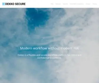 Dekkosecure.com(The safest way to share) Screenshot