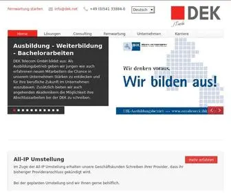 Dek.net(DEK Telecom GmbH) Screenshot