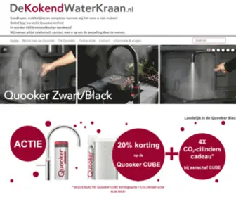 Dekokendwaterkraan.nl(Aanbieding 20% korting op alle Quooker Kokendwaterkranen) Screenshot