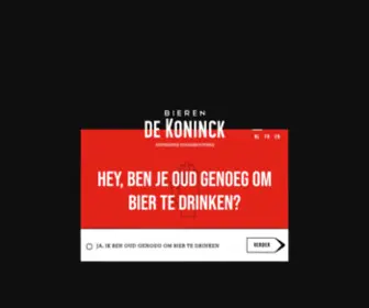 Dekoninck.be(De Koninck) Screenshot