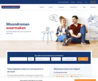 Dekoningwonen.nl(De Koning makelaars) Screenshot