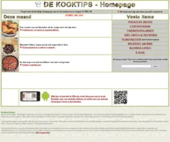 Dekooktips.com( een variant van een klassieker uit de vorige eeuw dat zijn deze) Screenshot