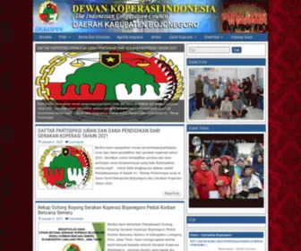 Dekopindabojonegoro.or.id(Dekopinda Bojonegoro) Screenshot