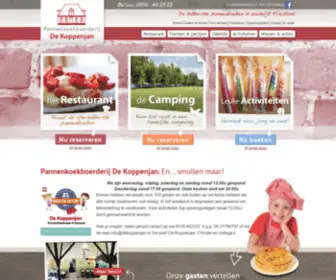 Dekoppenjan.nl(Pannenkoekboerderij De Koppenjan) Screenshot