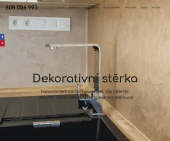 Dekorativnisterka.cz(Realizace dekorativních stěrek) Screenshot