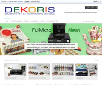 Dekoris.it(Coloranti e Attrezzature uso alimentare) Screenshot