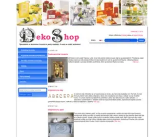 Dekoshop.sk(Internetový obchod venovaný všetkým čo radi tvoria) Screenshot