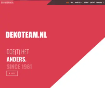 Dekoteam.nl(DEKOTEAM) Screenshot