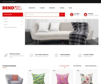 Dekovia.com(Ev tekstili ve daha fazlası) Screenshot