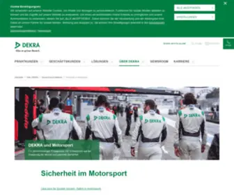 Dekra-Motorsport.com(Sicherheit im Motorsport) Screenshot