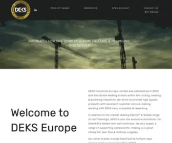 Deks.co.uk(DEKS Industries Europe Limited) Screenshot