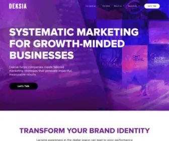 Deksia.com(Systematic Marketing for Growth) Screenshot