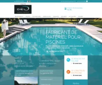 Del-Piscine.fr(DEL piscine) Screenshot