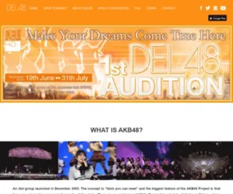 Del48.com(DEL48 Official Website) Screenshot