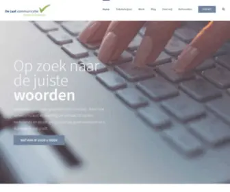 Delaatcommunicatie.nl(De Laat Communicatie voor teksten en projecten) Screenshot