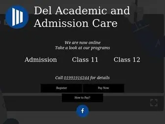 Delacademiccare.com(Del Academic and Admission Care) Screenshot