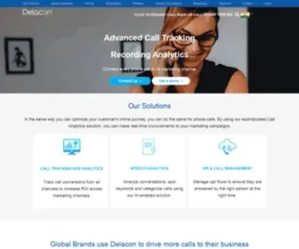 Delacon.in(Industry Leaders in Call Tracking and Analytics) Screenshot